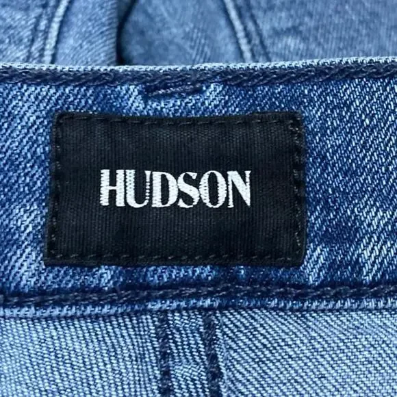 Hudson Women's Blue High Waisted Flared Bootcut Denim Cropped Jeans Size 25 - Picture 4 of 5